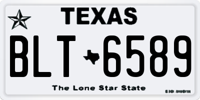 TX license plate BLT6589
