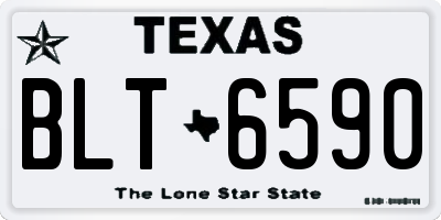 TX license plate BLT6590
