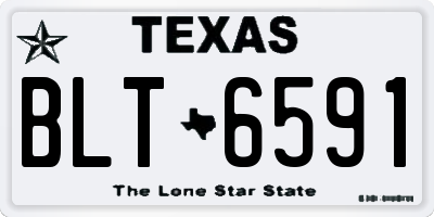 TX license plate BLT6591