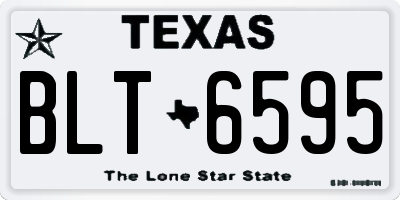 TX license plate BLT6595