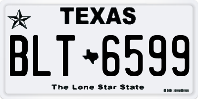 TX license plate BLT6599