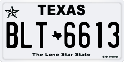 TX license plate BLT6613