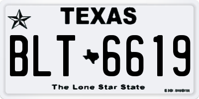 TX license plate BLT6619