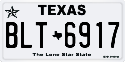 TX license plate BLT6917