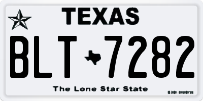 TX license plate BLT7282