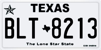 TX license plate BLT8213