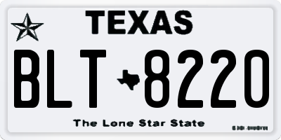 TX license plate BLT8220