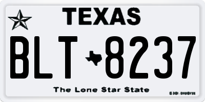 TX license plate BLT8237