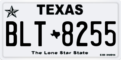 TX license plate BLT8255