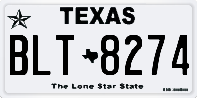 TX license plate BLT8274