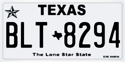 TX license plate BLT8294