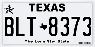 TX license plate BLT8373