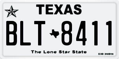 TX license plate BLT8411