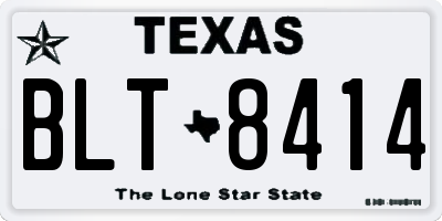 TX license plate BLT8414