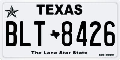 TX license plate BLT8426