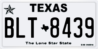 TX license plate BLT8439