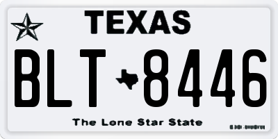 TX license plate BLT8446
