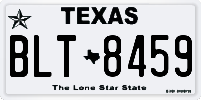 TX license plate BLT8459