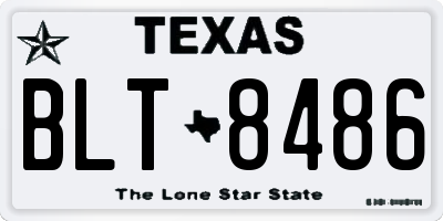 TX license plate BLT8486