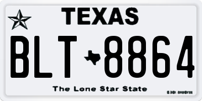 TX license plate BLT8864