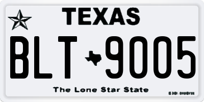 TX license plate BLT9005