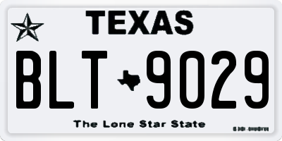 TX license plate BLT9029