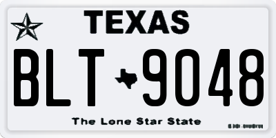 TX license plate BLT9048