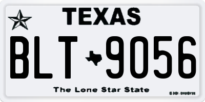 TX license plate BLT9056