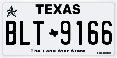 TX license plate BLT9166