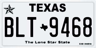 TX license plate BLT9468