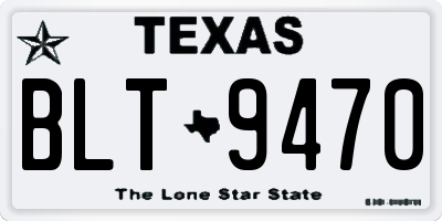 TX license plate BLT9470
