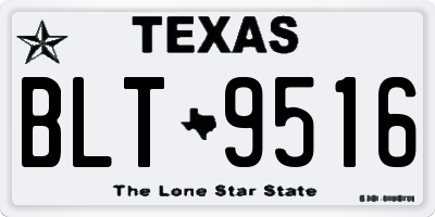 TX license plate BLT9516