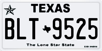 TX license plate BLT9525