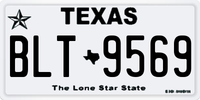 TX license plate BLT9569