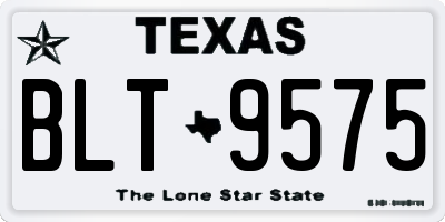 TX license plate BLT9575