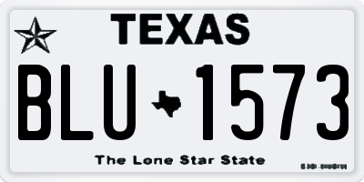 TX license plate BLU1573