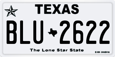 TX license plate BLU2622