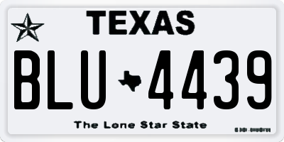 TX license plate BLU4439