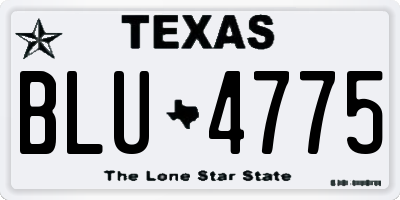 TX license plate BLU4775