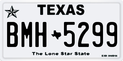 TX license plate BMH5299