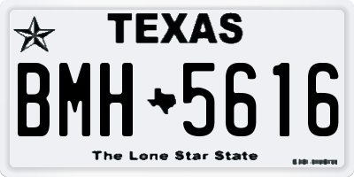 TX license plate BMH5616