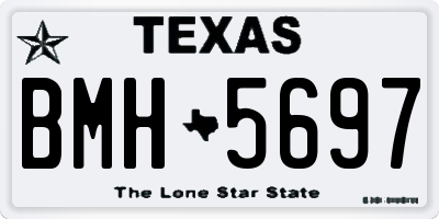 TX license plate BMH5697