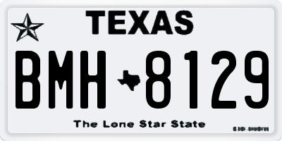 TX license plate BMH8129
