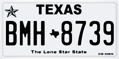 TX license plate BMH8739