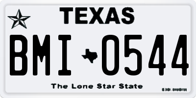 TX license plate BMI0544