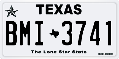 TX license plate BMI3741
