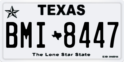 TX license plate BMI8447