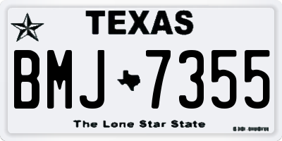 TX license plate BMJ7355