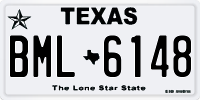 TX license plate BML6148