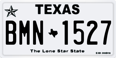 TX license plate BMN1527
